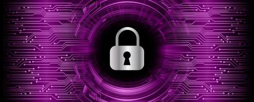 Cybersecurity Modern Technology Background with padlock vector