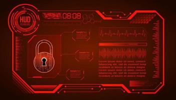 Cybersecurity Modern Technology Background with padlock vector