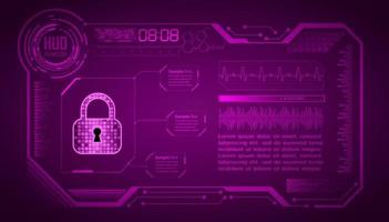 Cybersecurity Modern Technology Background with padlock vector