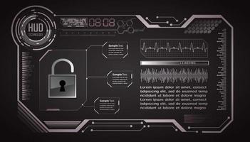 Cybersecurity Modern Technology Background with padlock vector