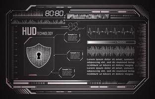 Modern Cybersecurity Technology Background with padlock vector