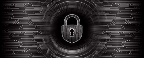 Cybersecurity Modern Technology Background with padlock vector