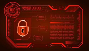 Cybersecurity Modern Technology Background with padlock vector