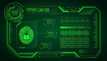 Cybersecurity Modern Technology Background with padlock vector