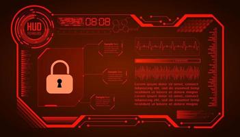 Cybersecurity Modern Technology Background with padlock vector