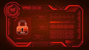 Cybersecurity Modern Technology Background with padlock vector