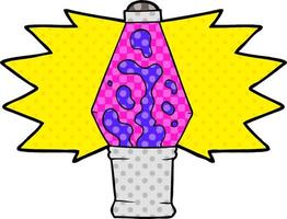 cartoon lava lamp vector