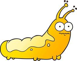 funny cartoon caterpillar vector