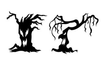 Halloween tree isolated on a white background vector