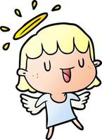 cute cartoon angel vector