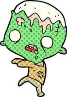 cute cartoon zombie vector