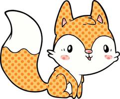 cute cartoon fox vector