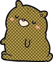 cute cartoon bear vector