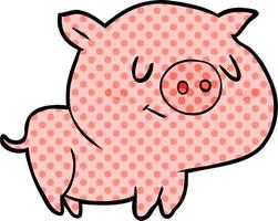 cute cartoon pig vector