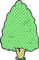 cartoon tall tree vector