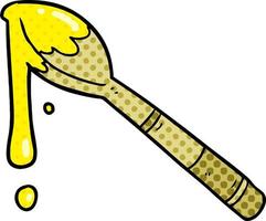 cartoon spoonful of honey vector