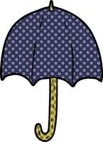 cartoon open umbrella vector