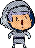 cartoon astronaut man vector