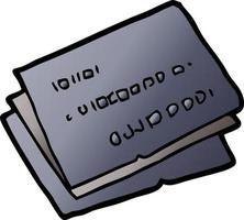 viejas caricaturas de tarjetas de credito vector