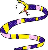 cartoon poisonous snake vector