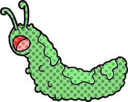 funny cartoon caterpillar vector