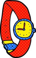 cartoon wrist watch vector