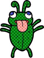 funny cartoon bug vector