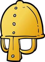 cartoon medieval helmet vector