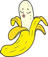 cartoon best quality organic banana vector