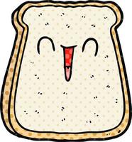 cartoon slice of bread vector