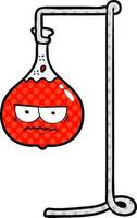 angry cartoon science experiment vector