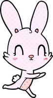 cute cartoon rabbit vector