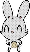 cute cartoon rabbit vector