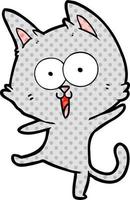funny cartoon cat vector