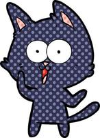 funny cartoon cat vector