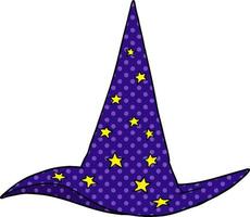 cartoon wizard hat vector