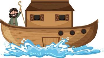 Noahs Ark and cartoon character set vector