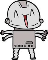 Vector cartoon robot