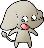 cute cartoon elephant vector