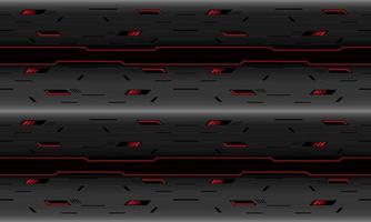 Abstract vector technology futuristic grey cyber black line circuit red light power geometric design seamless pattern background