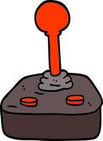 hand drawn doodle style cartoon joystick vector