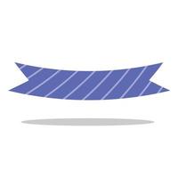 flat striped blue empty label vector