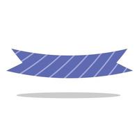 flat striped blue empty label vector