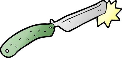 cartoon sharp razor vector