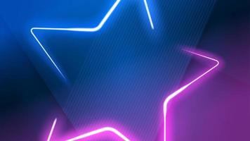 fondo de sendero ligero, elegante línea de estrella violeta. ilustración vectorial de pantalla ancha vector