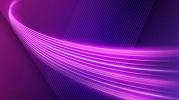 Light Trail Background, Elegant Violet Line Crossing. Widescreen Vector Illustration