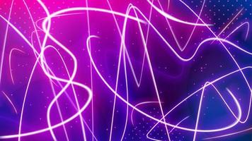 Light Trail Background, Elegant Violet Line Crossing. Widescreen Vector Illustration