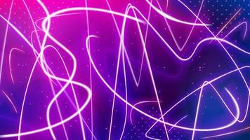 Light Trail Background, Elegant Violet Line Crossing. Widescreen Vector Illustration