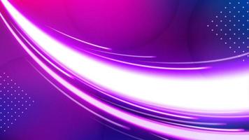 Light Trail Background, Elegant Violet Line Crossing. Widescreen Vector Illustration