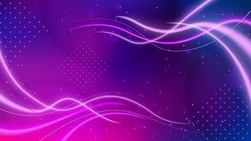 Light Trail Background, Elegant Violet Line Crossing. Widescreen Vector Illustration